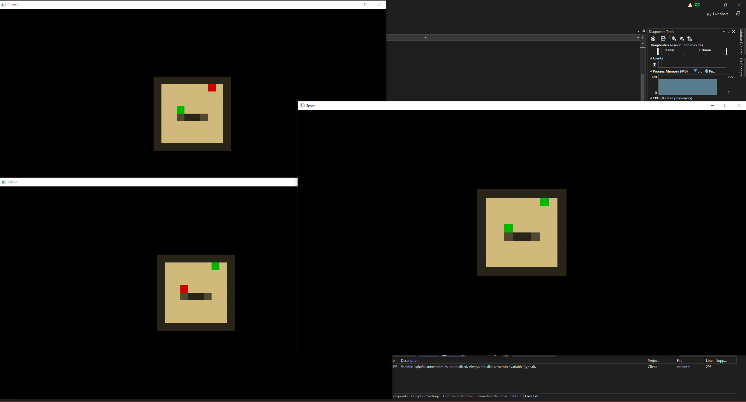 Server Client Graphics Visualization